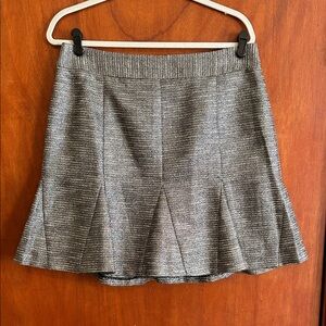 Metallic flared skirt banana republic size 12